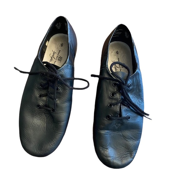 {ABT Spotlight} Kids Lace up Neoprene split sole jazz shoes - Picture 1 of 7